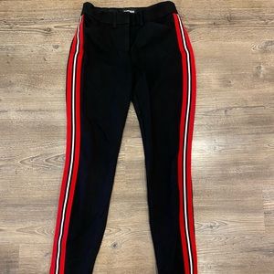 Black ponte stretch pants from express size 2